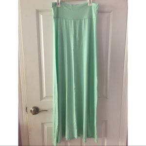 Charlotte Russe teal maxi skirt